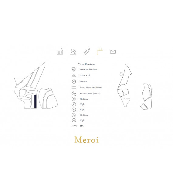 Meroi Davino, Verduzzo Friulano, Colli Orientali Del Friuli DOC 2016 - Біле десертне, солодке